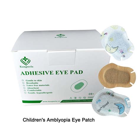 50pcs Box Cartoon Breathable Eye Patch Band Aid Medical Sterile Eye Pad Self Adhesive Bandages