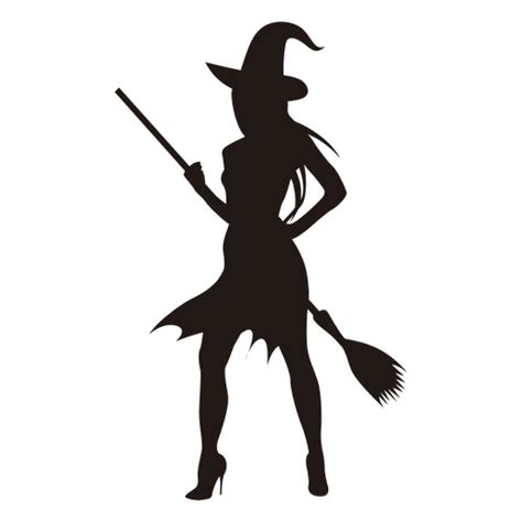 Young Halloween Witch Silhouette Transparent Png And Svg Vector File