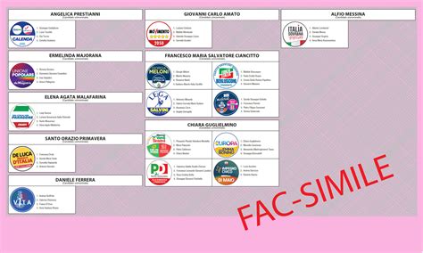 Catania Elezioni Politiche I Fac Simile Delle Schede Live Sicilia