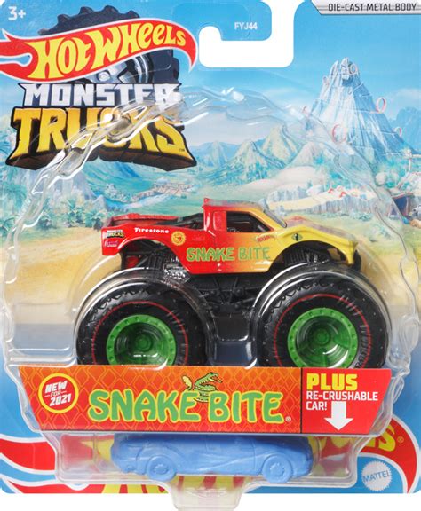 Mattel Hot Wheels Monster Trucks Snake Bite Skroutzgr