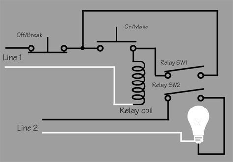 12 volt latching relay wiring diagram. Circuit that allow the passage of the current and not its interruption - Electrical Engineering ...