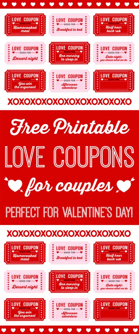 free printable love coupons for couples on valentine s day just download them print them out