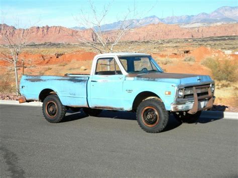 1969 Chevrolet C20 4x4 34 Ton Pickup Truck Barn Find Vintage