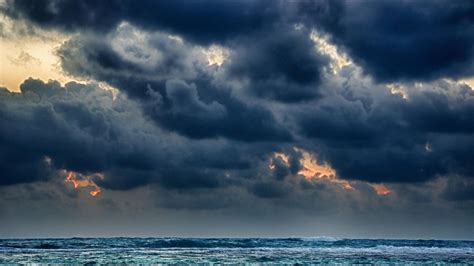 Gloomy Sea Storm Wallpaper Nature And Landscape Wallpaper Better