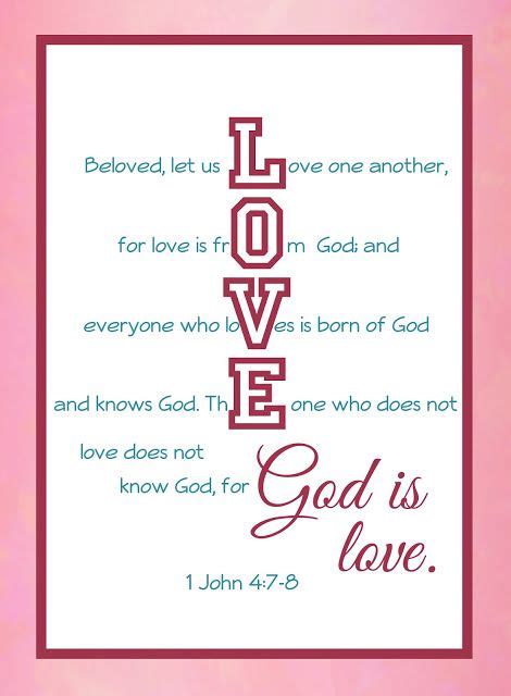 God Is Love Gods Love Valentine Verses Happy Love Day