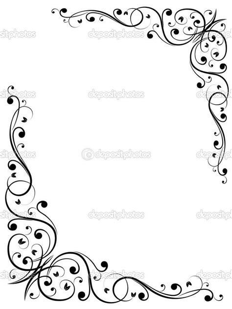 Free Fancy Borders And Frames Simple Abstract Floral Frame Wood