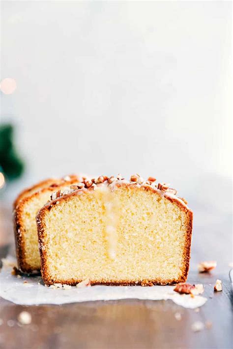 In large bowl combine cake mix, vanilla pudding mix, eggnog, and oil: Glazed Eggnog Pound Cake | The Recipe Critic