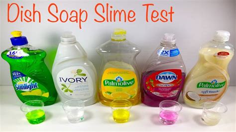 Dish Soap Slime Test How To Make Slime Without Boraxbaking Sodahand