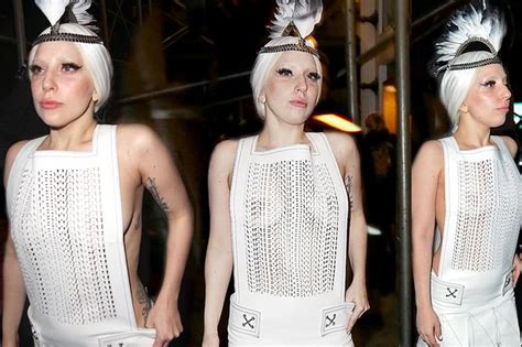 lady gaga flashes side boob in see through dress and stuns onlookers at local diner mirror online