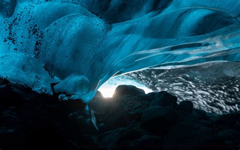 Download Wallpaper 3840x2400 Cave Ice Stones Nature 4k Ultra Hd 16