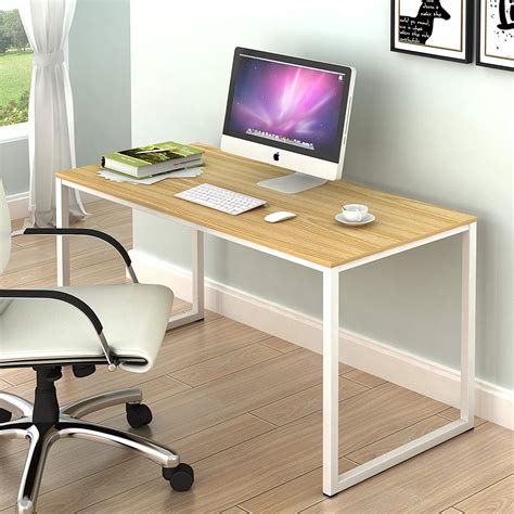 Shw Home Office 48 Inch Computer Desk Whiteoak