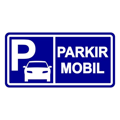 Jual Rambu Sign Parkir Mobil 25cm X 50cm Plat Alumunium Shopee Indonesia