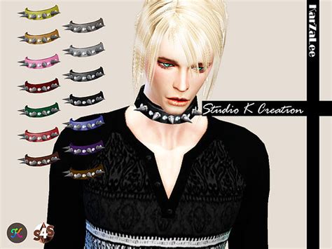 Spiked Collar For Male At Studio K Creation Sims 4 Updates