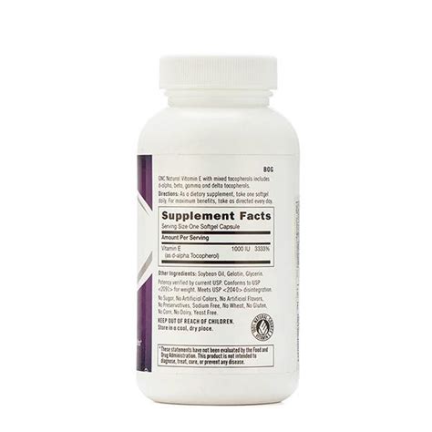If you take vitamin e supplements, do not take too much as this could be harmful. Buy GNC Vitamin E 1000 IU Mix Softgel 60's online at best ...