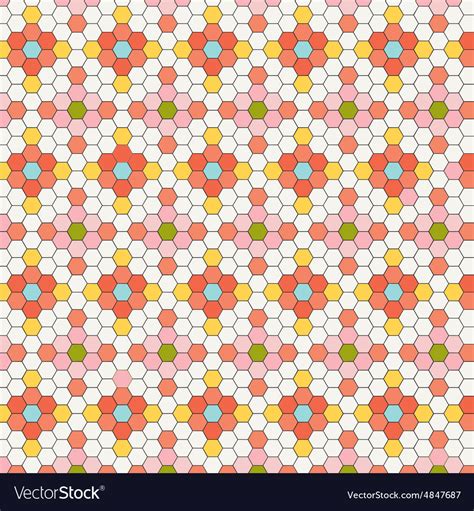 Hexagon Tile Pattern Royalty Free Vector Image