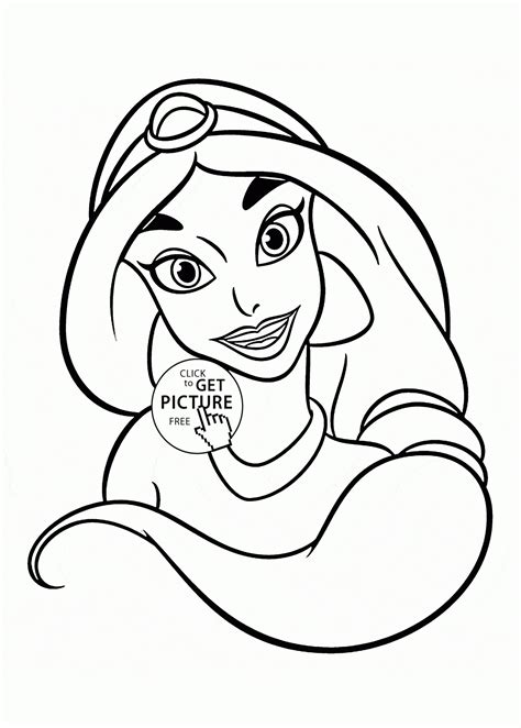 Free Printable Jasmine Coloring Pages For Kids Best