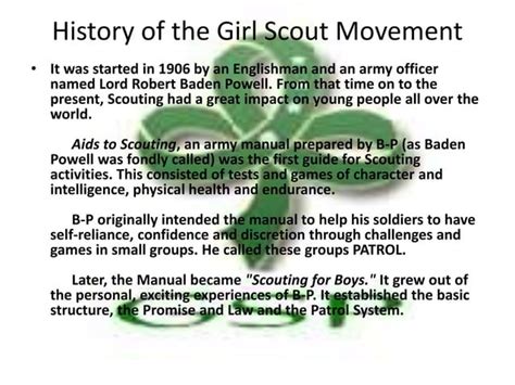 History Of Girl Scout