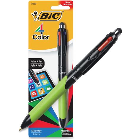 Bic 4 Color Stylus Plus Pen Bic Mmgstp11