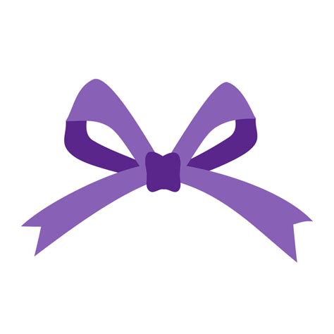 Purple Ribbon Clipart Purple T Ribbon Bow 35508493 Png