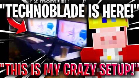 Technoblade Reveals His Insane Setup Dream Smp Youtube