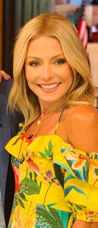 Who Made Kelly Ripas Yellow Floral Off The Shoulder Dress Kelly