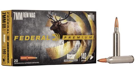Federal Premium Vital Shok 7mm Magnum 140 Grain Nosler Partition
