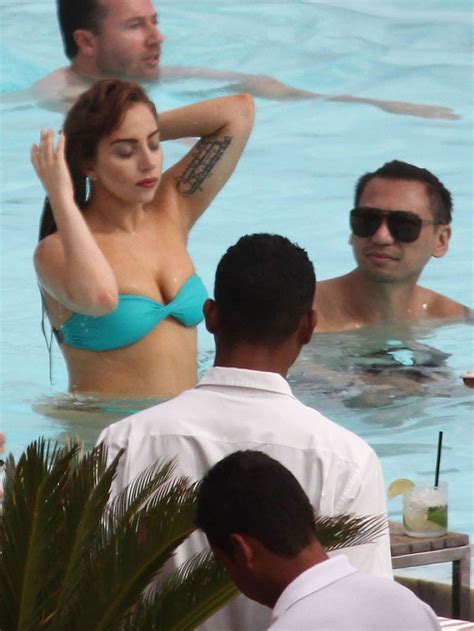LADY GAGA In Bikini At Hotel Pool In Rio De Janeiro HawtCelebs