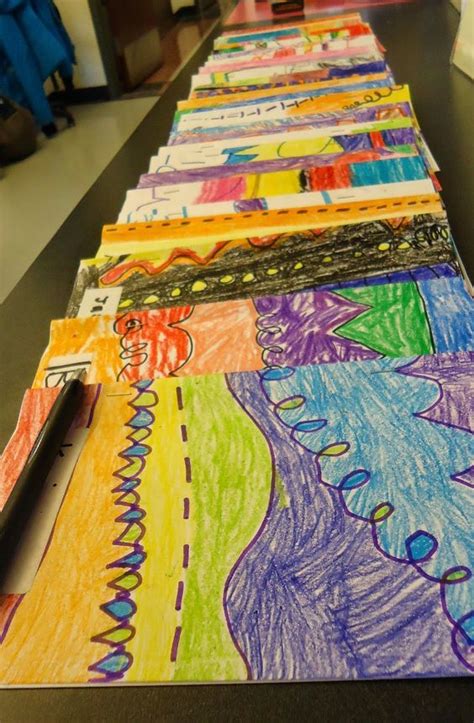 Mini Matisse Line Portfolio For 1st Grade Students Elementary Art