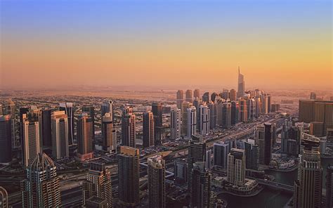 Dubai Buildings Skyscrapers Hd Edificios Paisaje Urbano Rascacielos