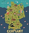 Deutschland Karte der wichtigsten Sehenswürdigkeiten - OrangeSmile.com