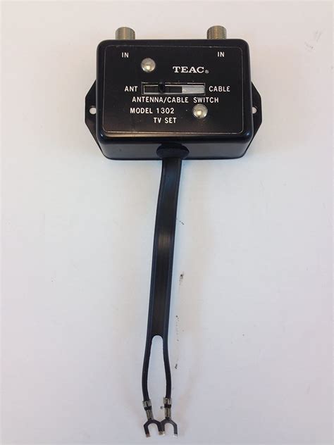 Teac Video A B Antenna Switch 300 Ohm Twin Lead To Two 75