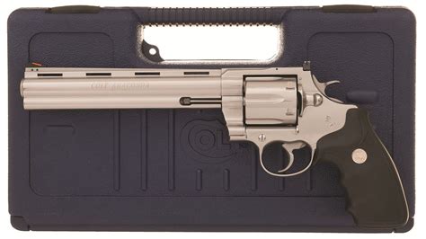 Colt Anaconda Double Action 45 Colt Revolver With Case Rock Island
