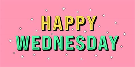 Cartoon Of The Happy Wednesday Illustrations Royalty Free Vector