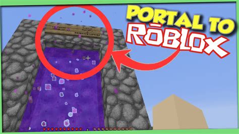 How To Make A Portal To The Roblox Dimension Minecraft