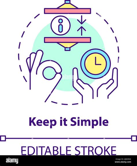 Keep It Simple Concept Icon Stock Vector Image And Art Alamy