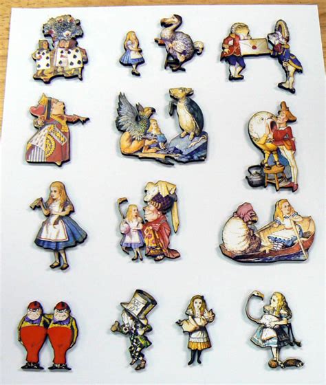 14 Alice In Wonderland Themed Wood Cut Outs Etsy