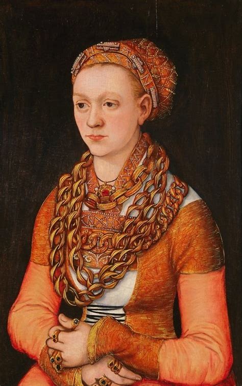 16th Century 1518 1520 Germany Portrait Of Anna Illumanu