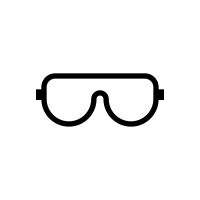 Safety glasses icon vector, filled flat sign, solid pictogram isolated on white. Safety Goggles Drawing at PaintingValley.com | Explore ...