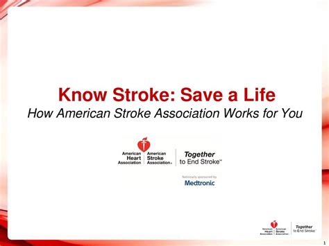 Know Stroke Save A Life How American Stroke Association Works For You