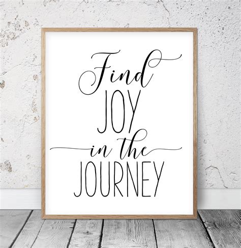 Motivational Poster Find Joy In The Journey Joy In The Etsy