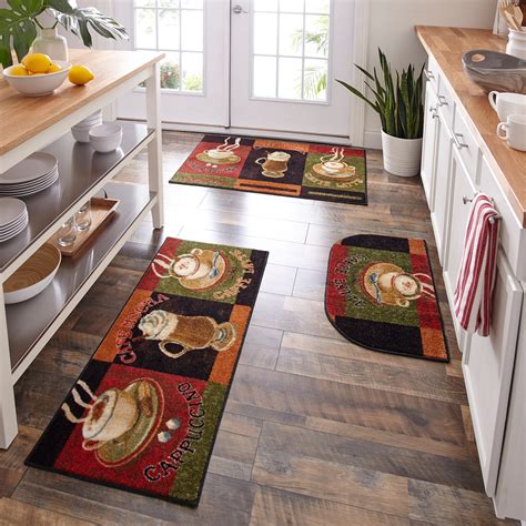 Mohawk Home New Wave Caffe Latte Primary Kitchen Mat Set Of 3