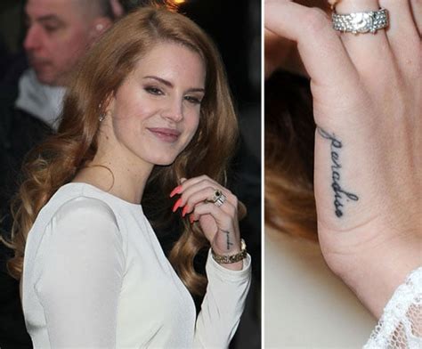 Lana Del Rey The Ultimate Celebrity Tattoo Gallery Popsugar