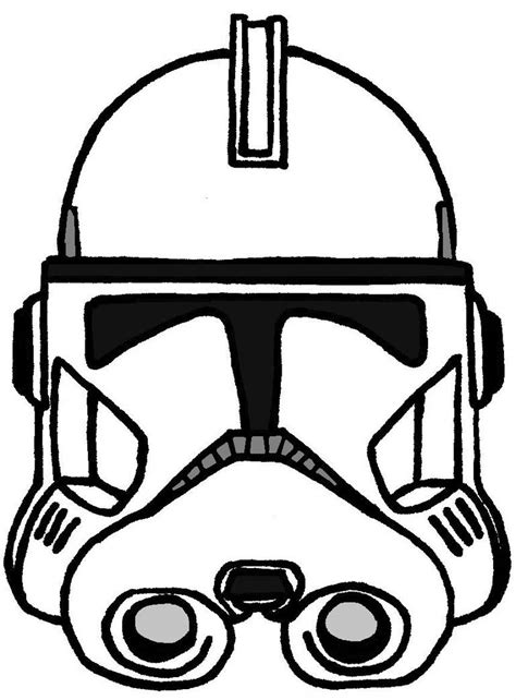 Clone Trooper Helmet Drawing At Explore Collection