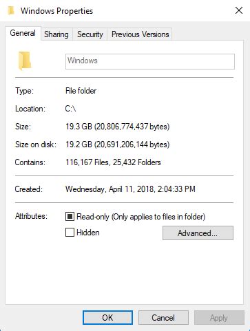 Show Folder Size Windows 10