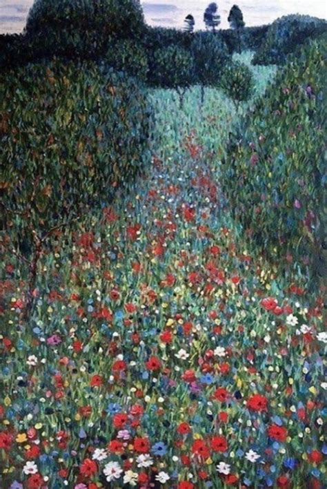 Gustav Klimt Austrian 1862 1918 Poppy Field 1907 The
