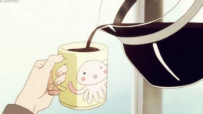 New Trending Gif Tagged Anime Coffee Spill Overflow Trending Gifs