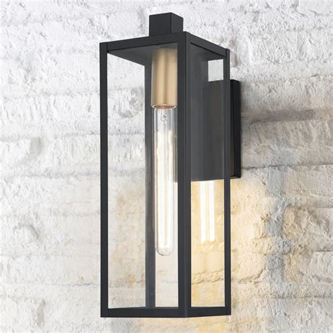 Modern Outdoor Wall Light Black 1725 Inches Tall At Destination
