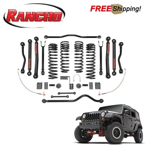 Rancho 4and Crawler Short Arm Suspension Lift Kit Fits 2007 2018 Jeep