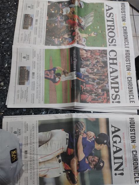Houston Chronicle World Series 22' Editions : r/Astros