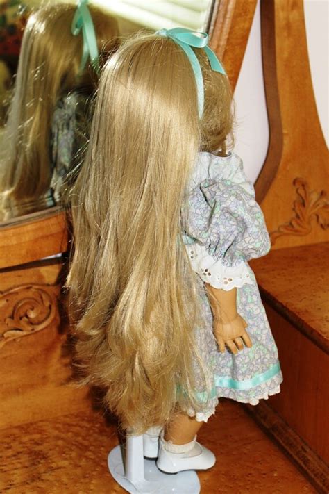 Gotz German 18 Inch Doll Knee Length Blonde Hair With Original